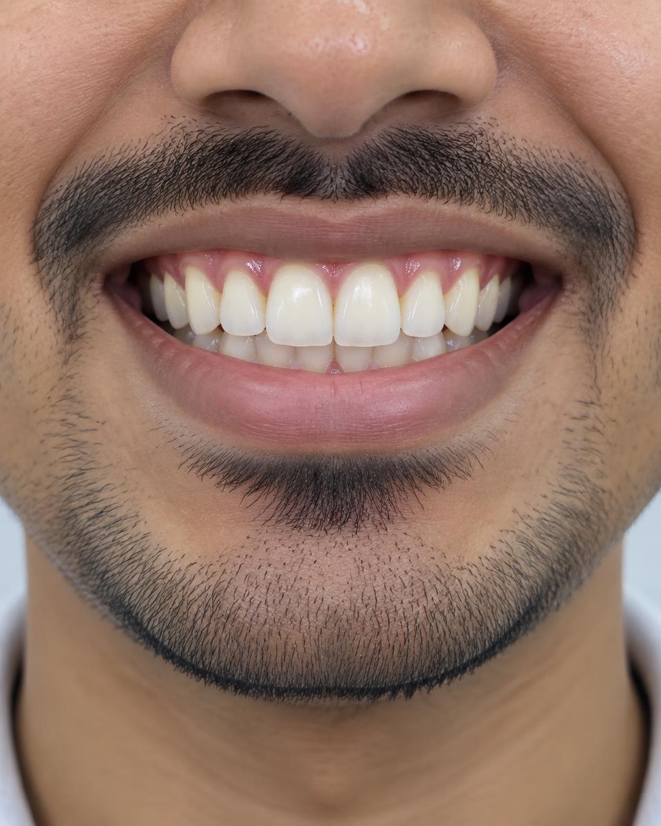 Demo dental restoration example after treatment